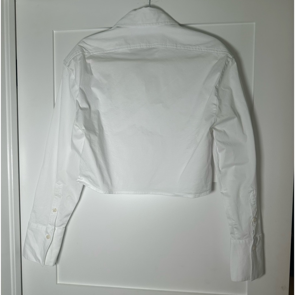 White cropped button down - Picture 2 of 2